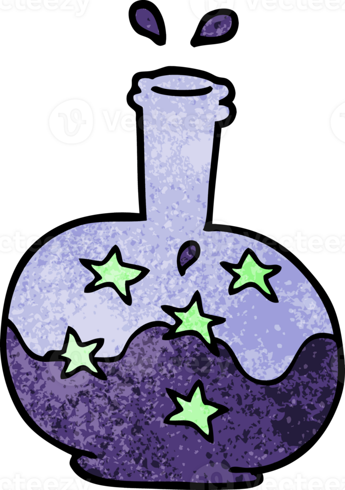 cartoon doodle magic potion png