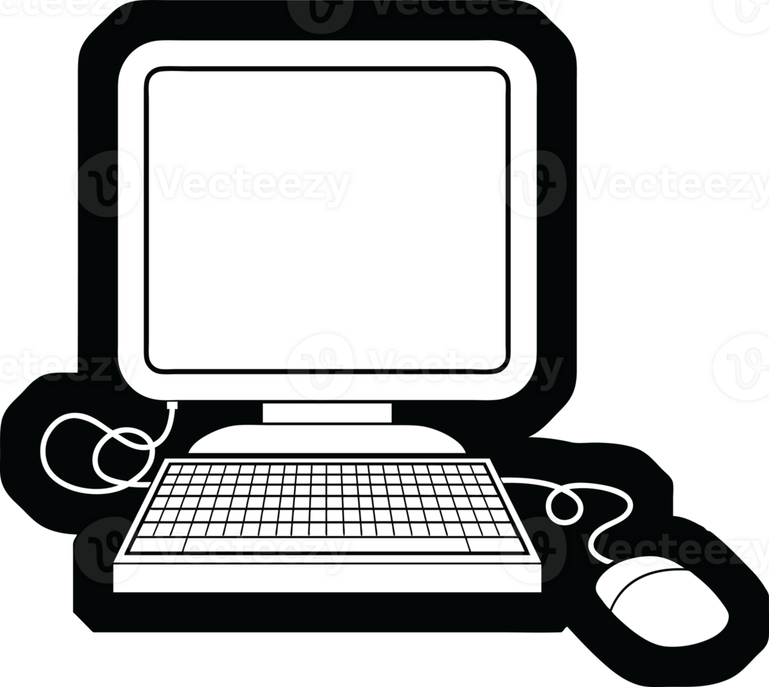 icon illustration of a computer with mouse png