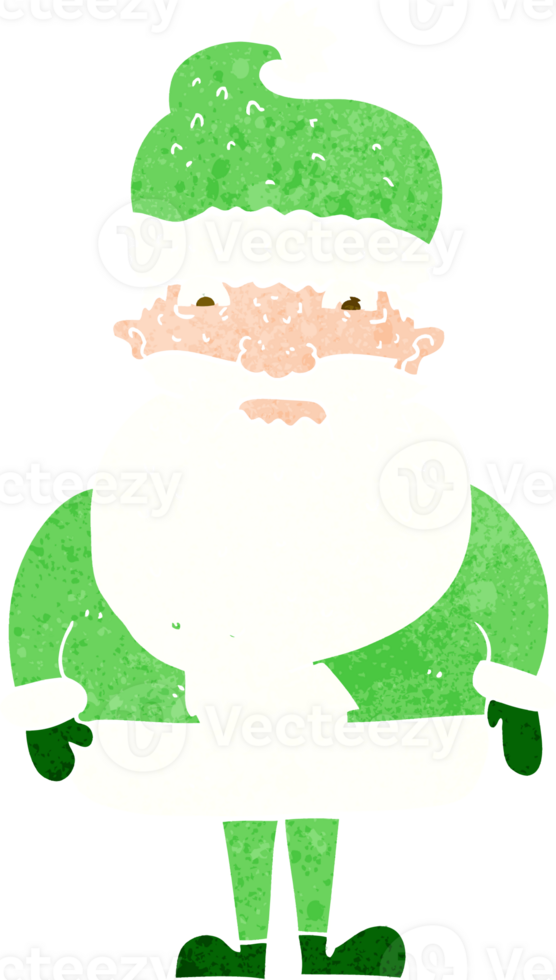 cartoon grumpy santa claus png