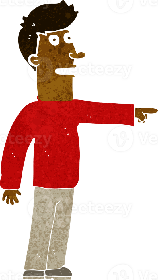 cartoon man pointing png