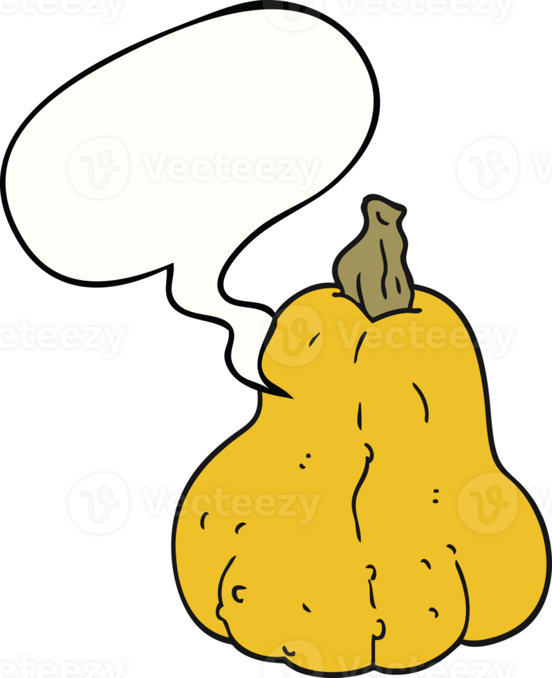 cartoon squash with speech bubble png