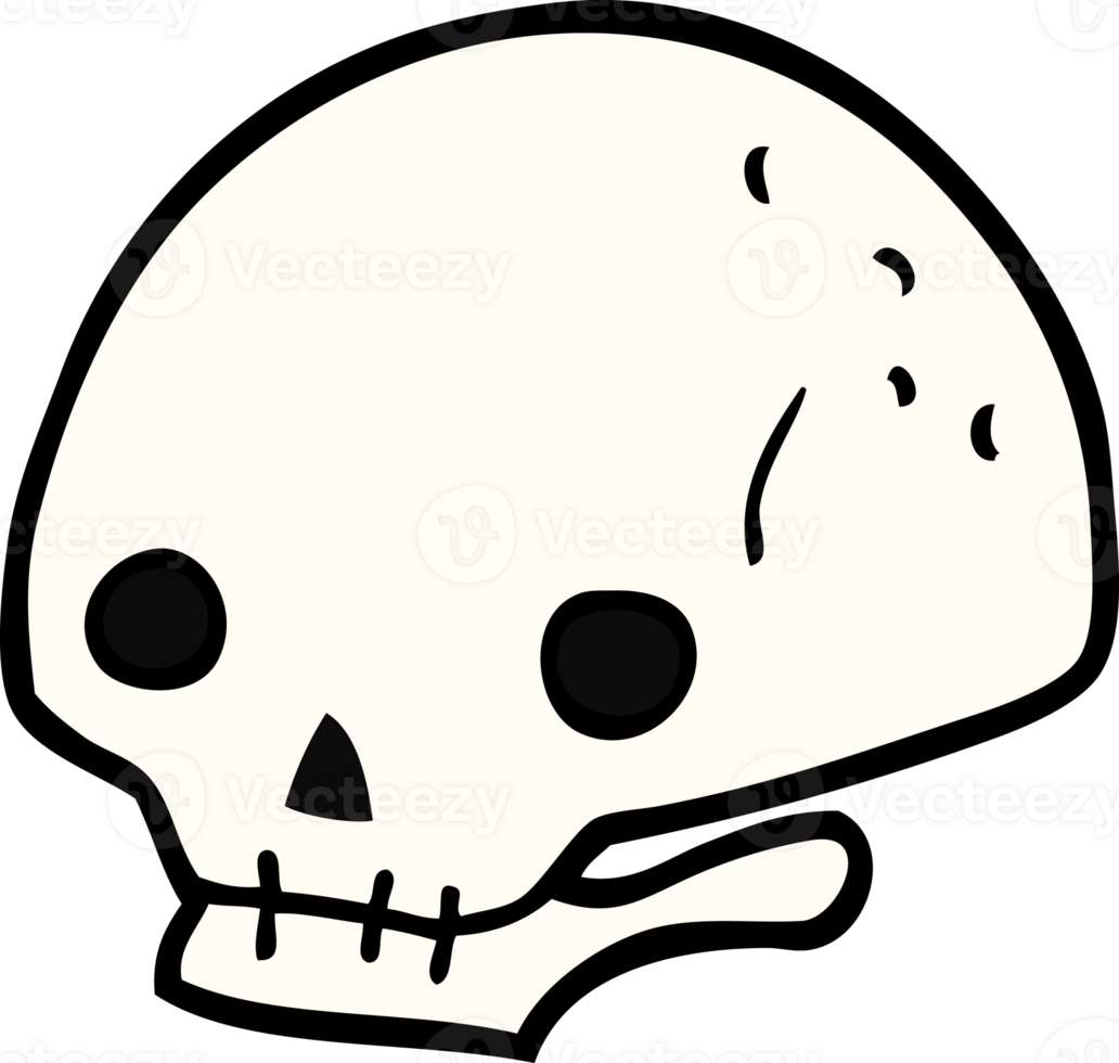 cartoon spooky skull png