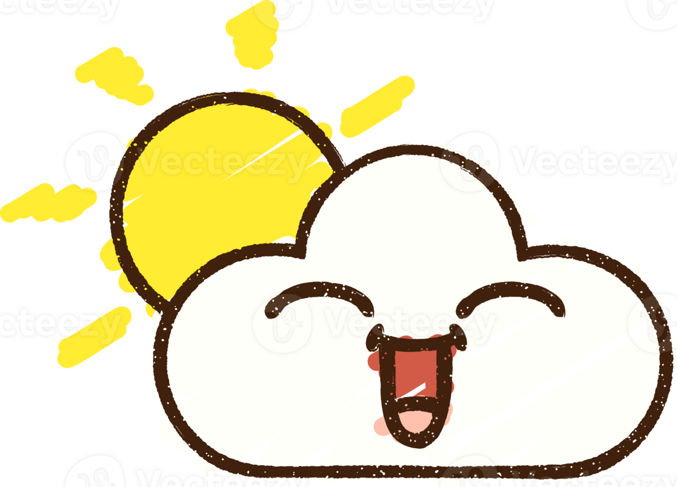 Cloud Chalk Drawing png