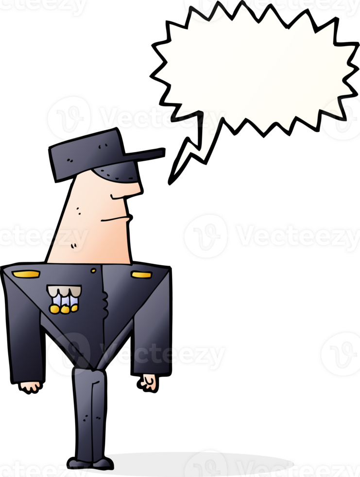 cartoon guard with speech bubble png