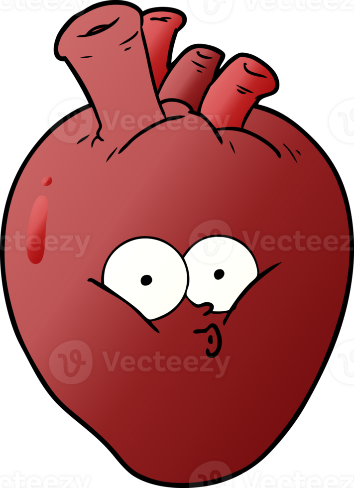 cartoon confused heart png