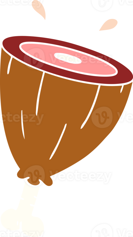 hand drawn cartoon doodle of a joint of ham png