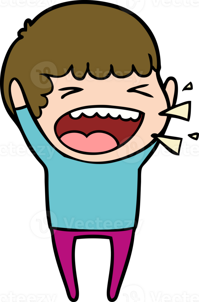 cartoon laughing man png