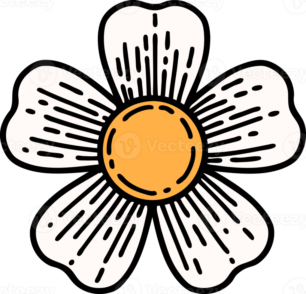 tattoo in traditional style of a flower png