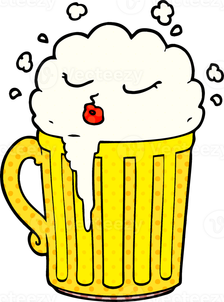 caneca de cerveja dos desenhos animados png