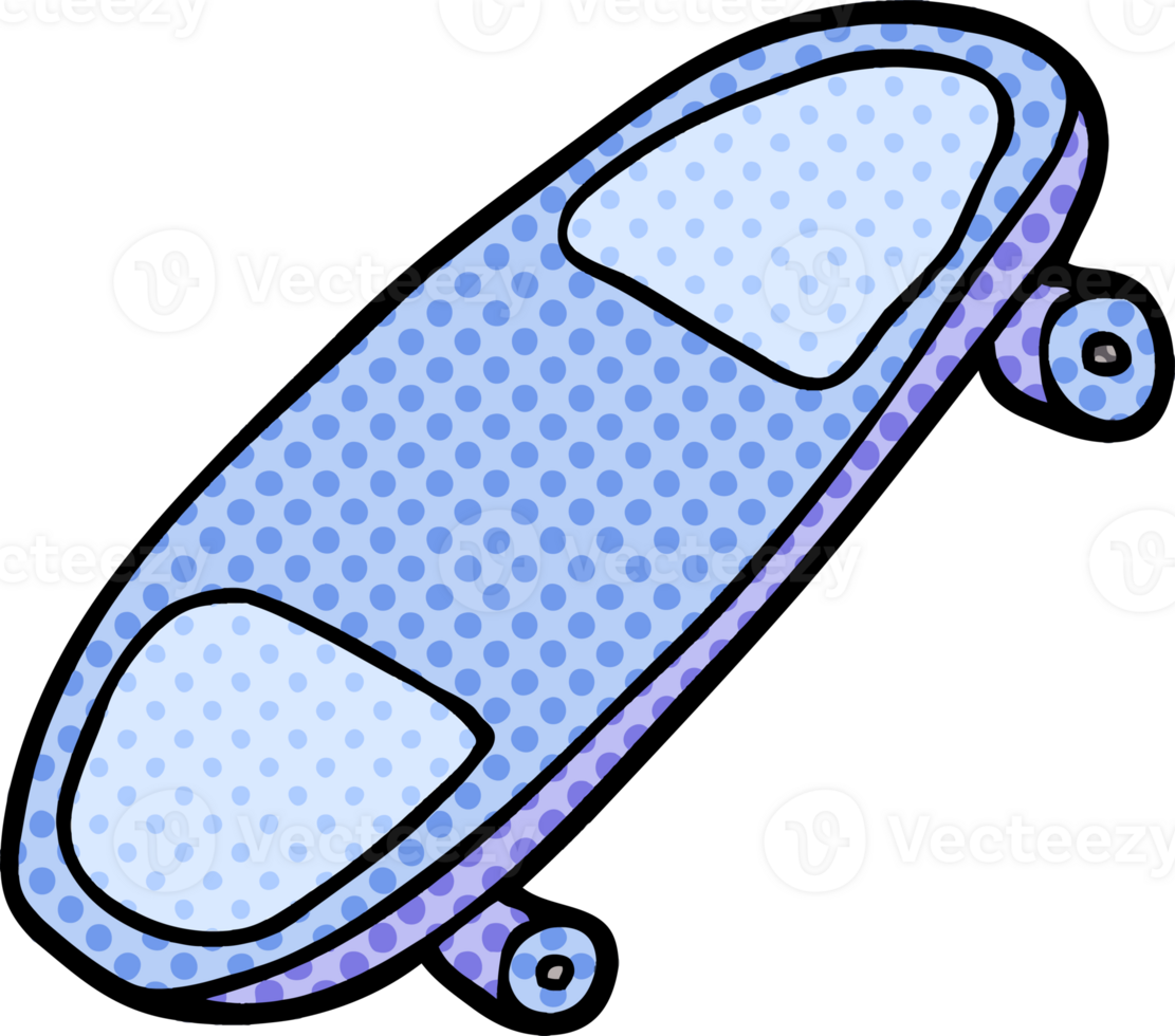 cartoon doodle skate board png