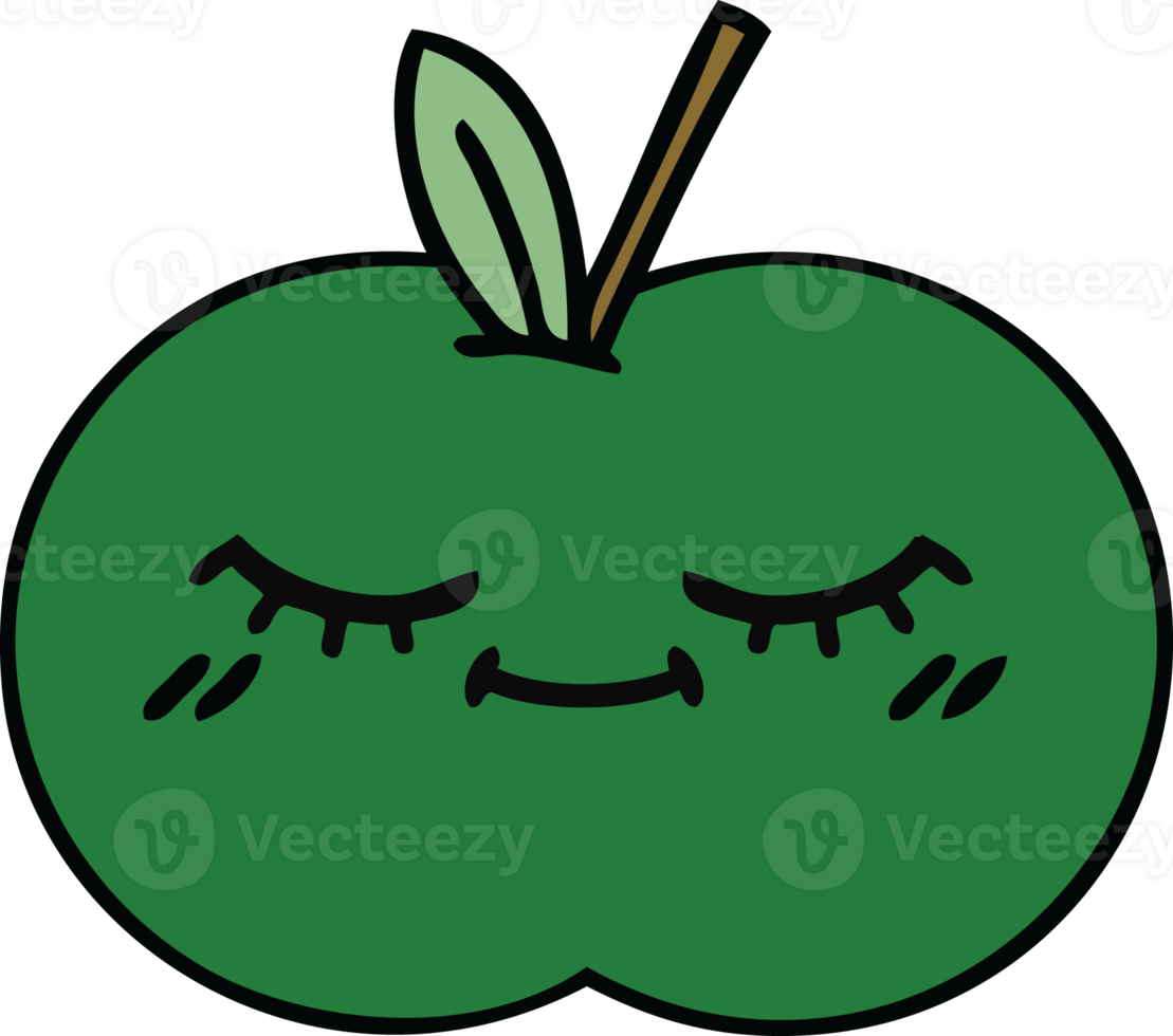 cute cartoon of a juicy apple png