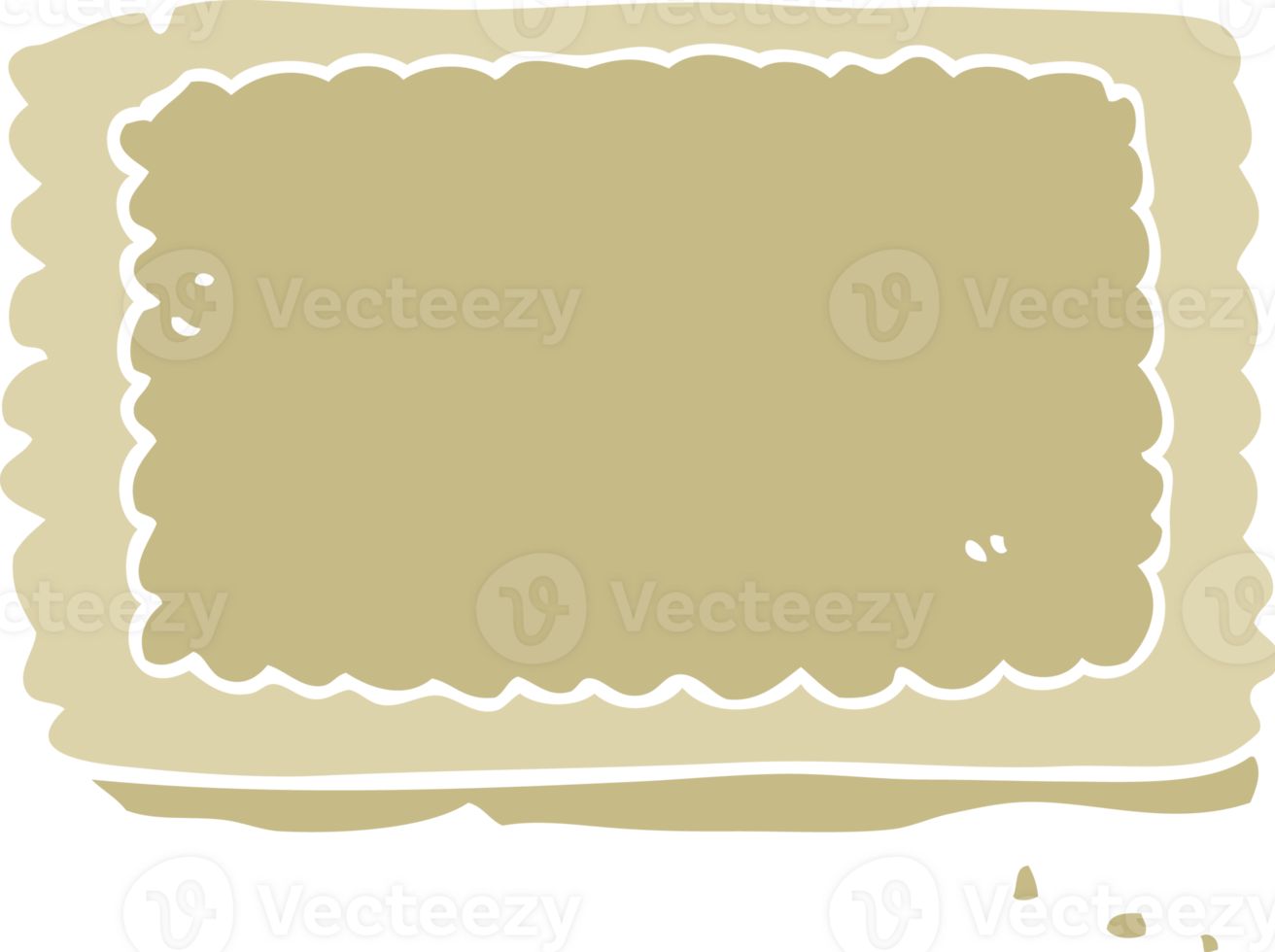 flat color style cartoon biscuit png
