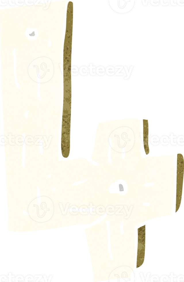 cartone animato di legno numero png