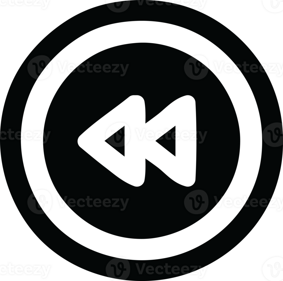 rewind button icon symbol png