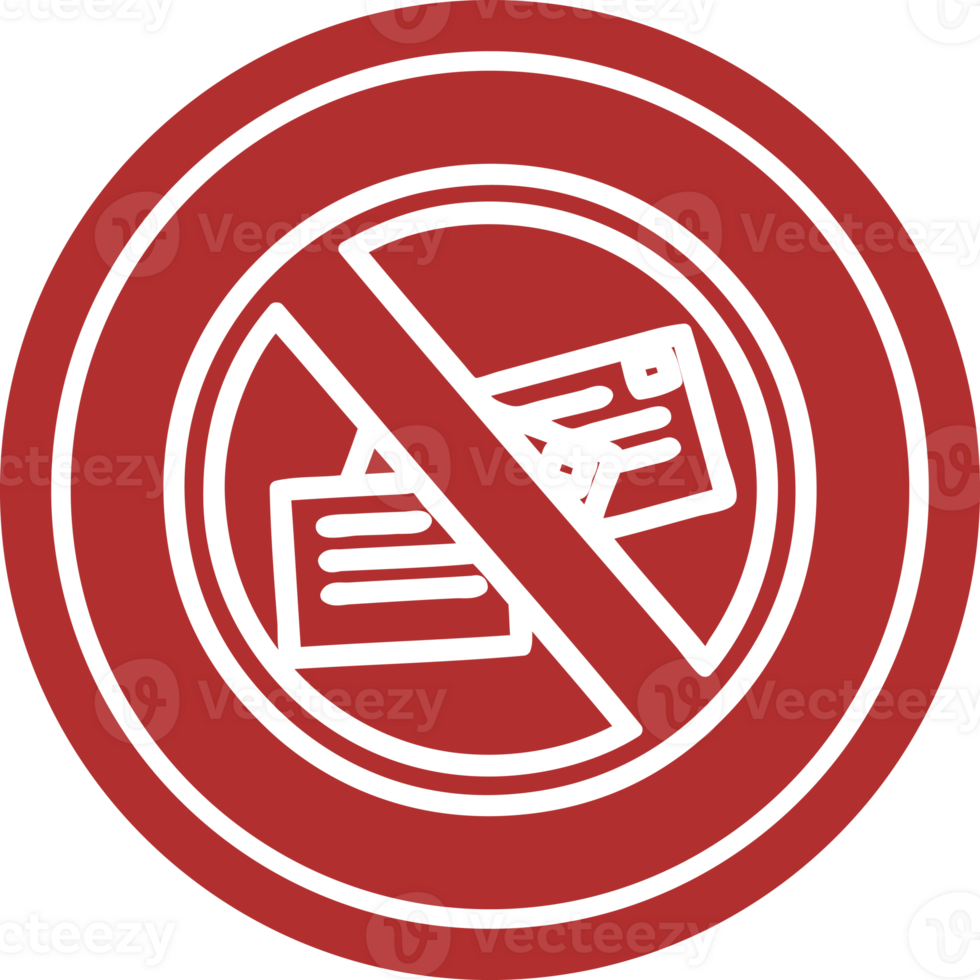 no mail circular icon png