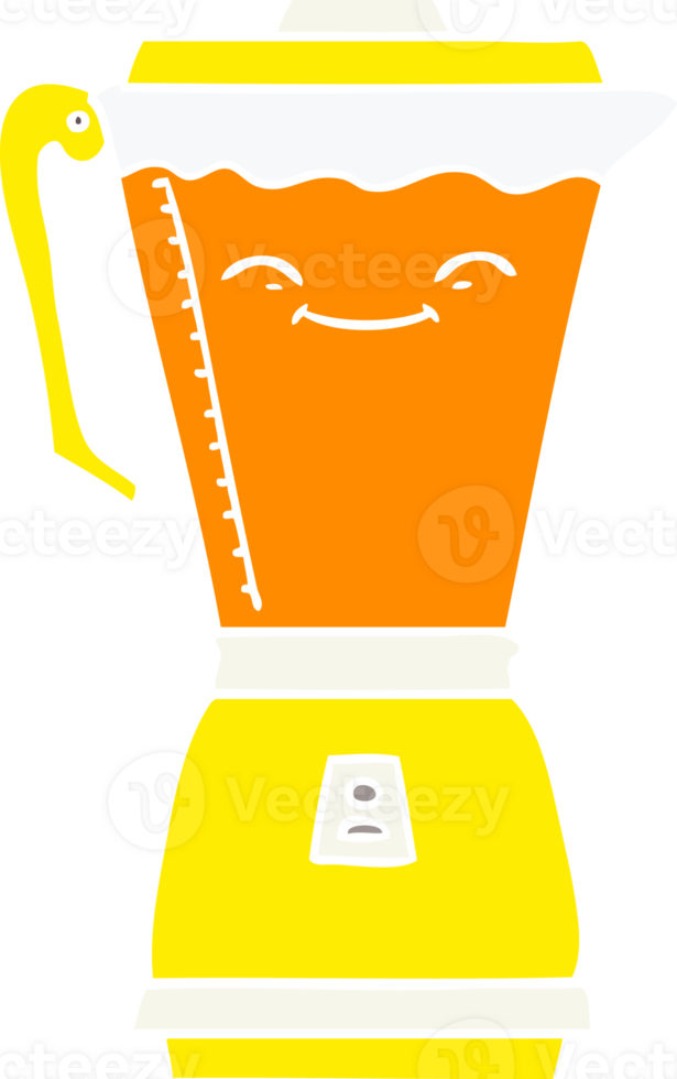 procesador de alimentos de dibujos animados de estilo de color plano png