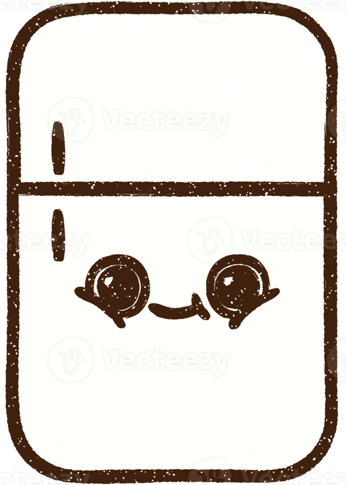 Refrigerator Chalk Drawing png