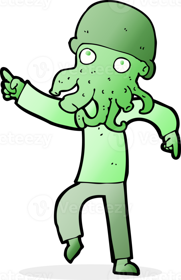 cartoon alien man dancing png