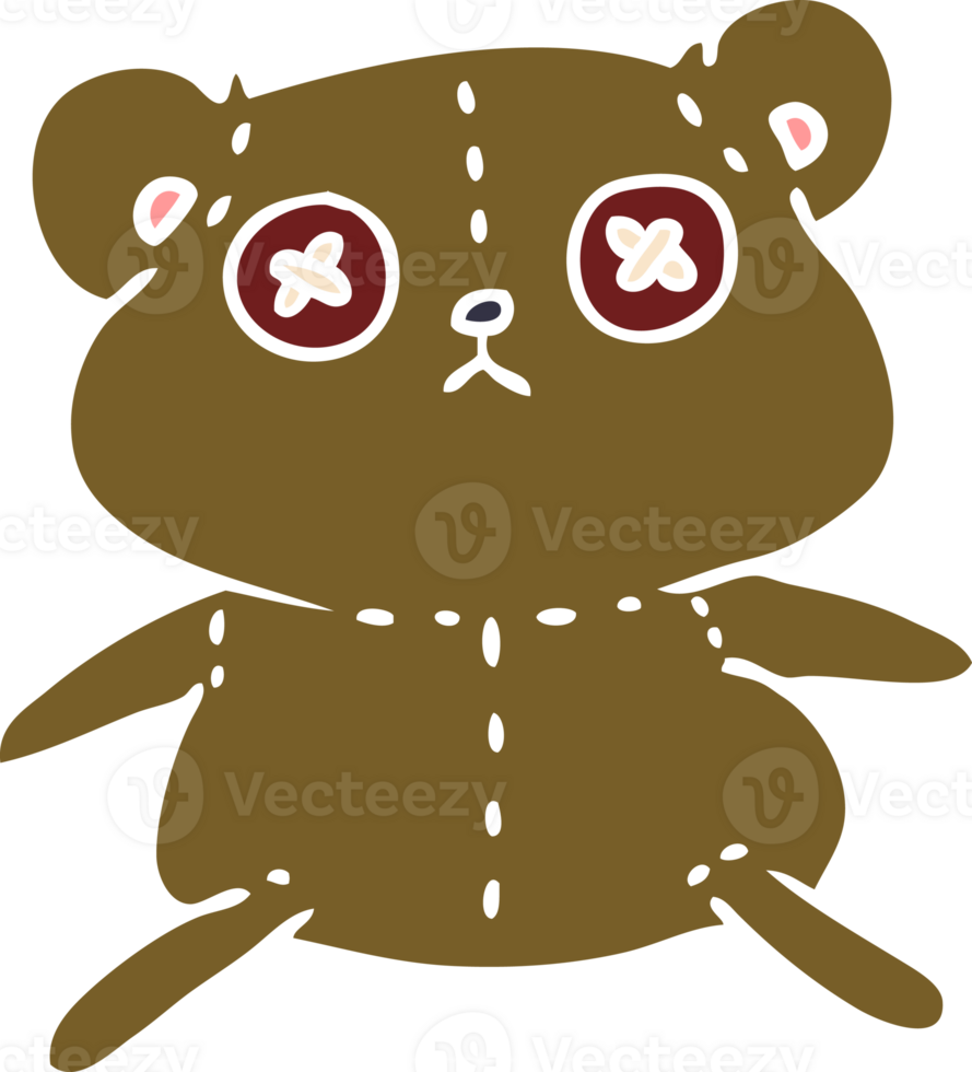 cartoon of a cute stiched up teddy bear png
