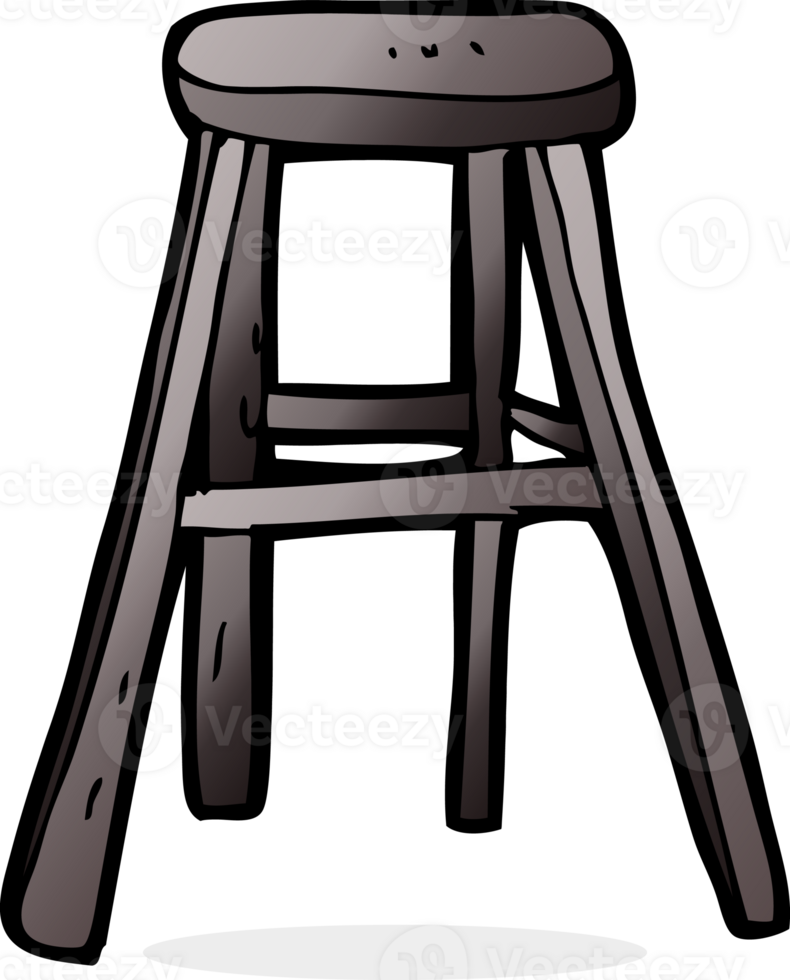 cartoon wooden stool png