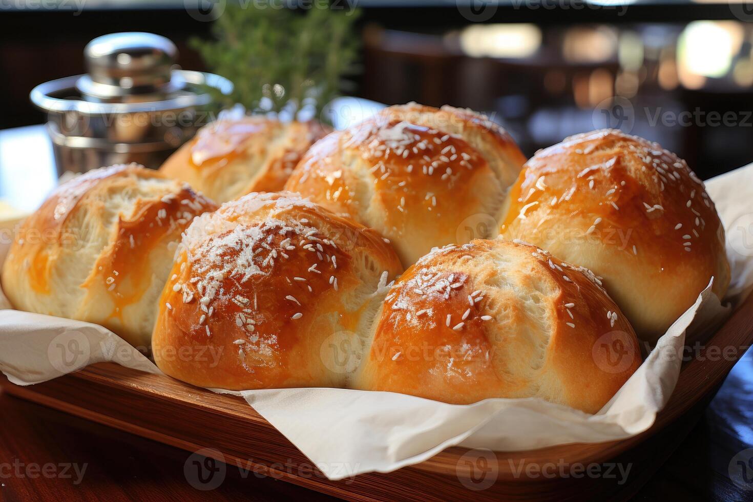 Pao de Queijo brazilian cheese bread in the kitchen table professional advertising food photography photo