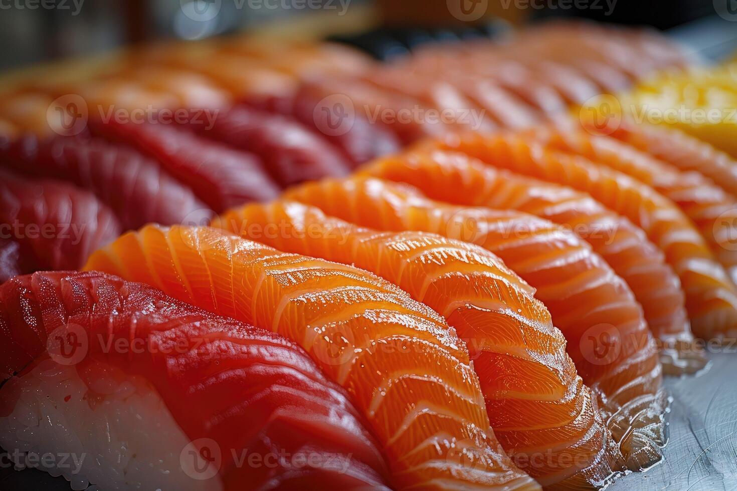 sashimi sushi in the kitchen table professional advertising food photography photo