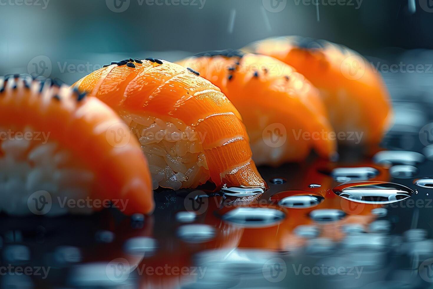 sashimi sushi in the kitchen table professional advertising food photography photo