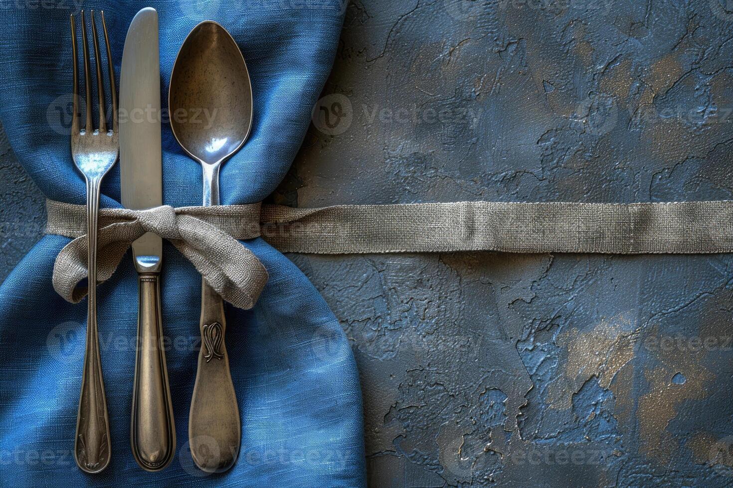 a dinner plate and cutlery for a wedding at a luxury hotel advertising food photography photo