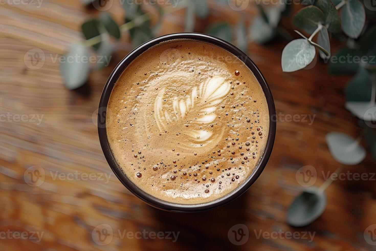 morning hot cup of coffee in the cafe table professional advertising food photography photo