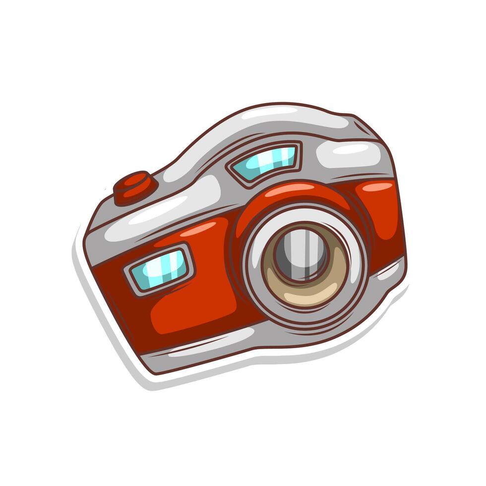 retro film cartoon camera illustration vector