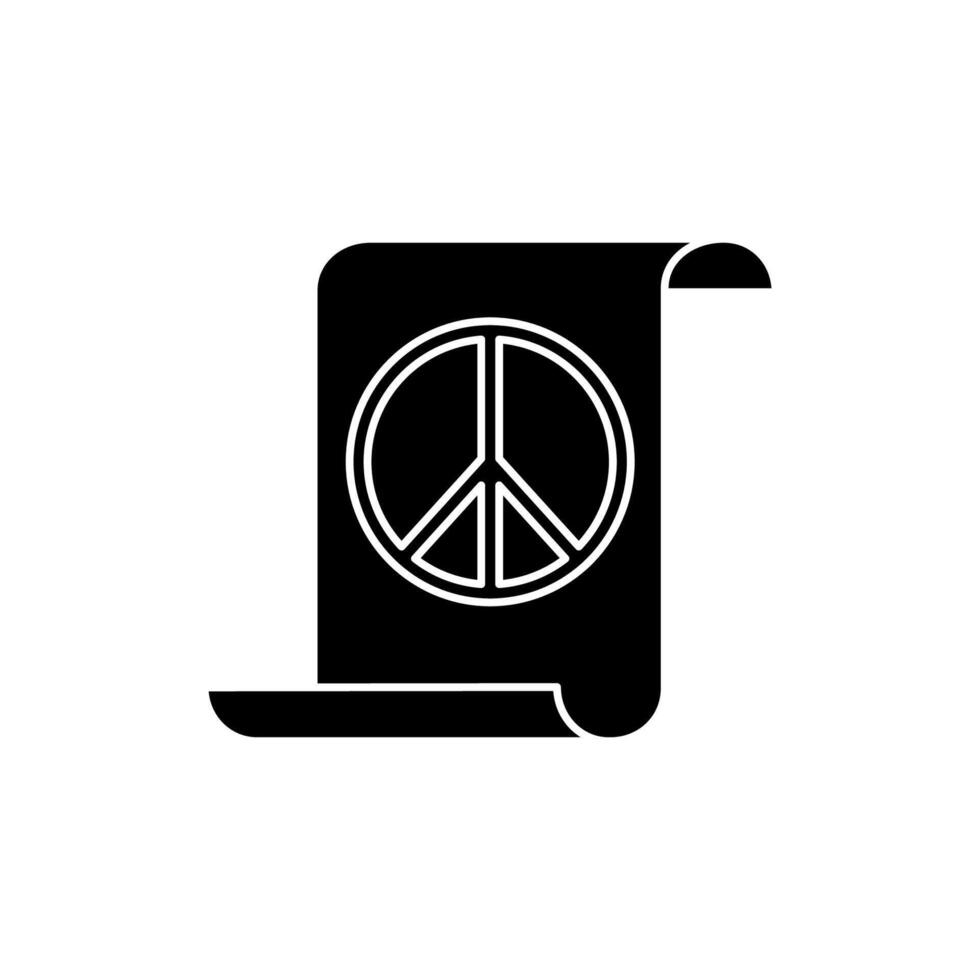 peace concept line icon. Simple element illustration. peace concept outline symbol design. vector