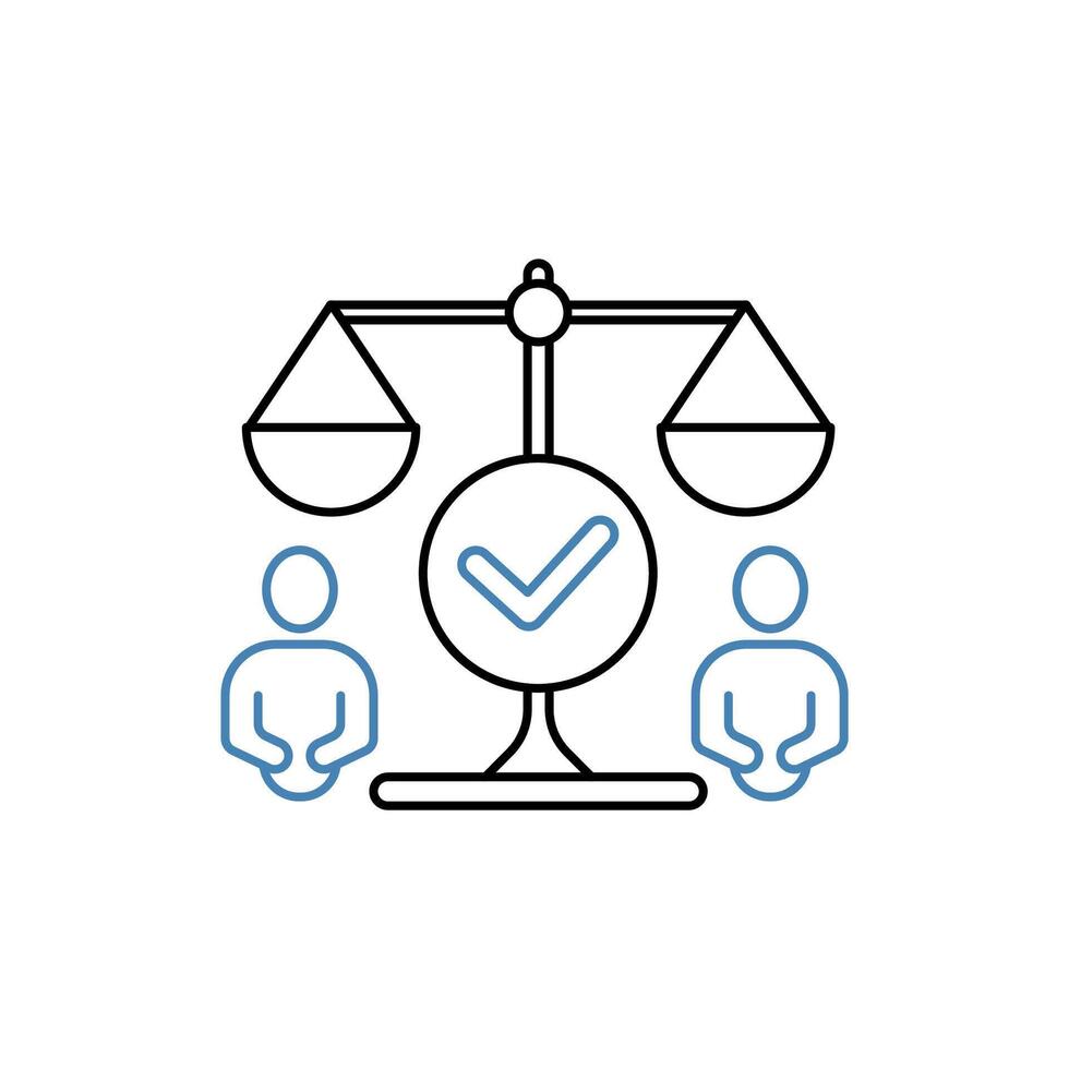 human rights concept line icon. Simple element illustration. human rights concept outline symbol design. vector