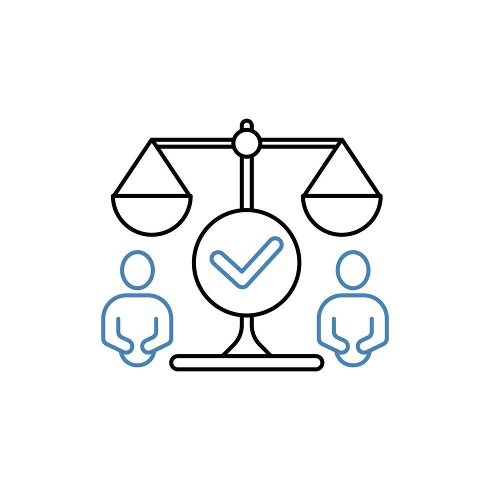 human rights concept line icon. Simple element illustration. human rights concept outline symbol design. vector