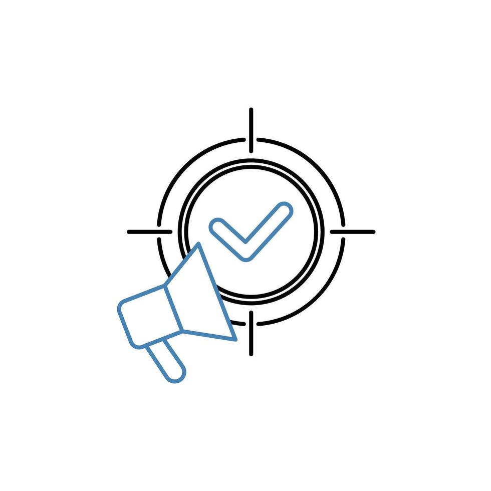 campaign concept line icon. Simple element illustration. campaign concept outline symbol design. vector