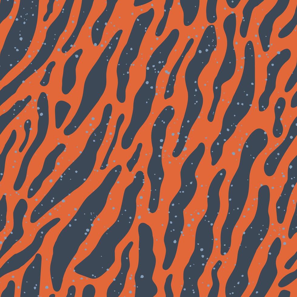 Pink seamless pattern with tiger stripes. Animal print. Abstract wild pattern with texture. Hand drawn illustration. vector