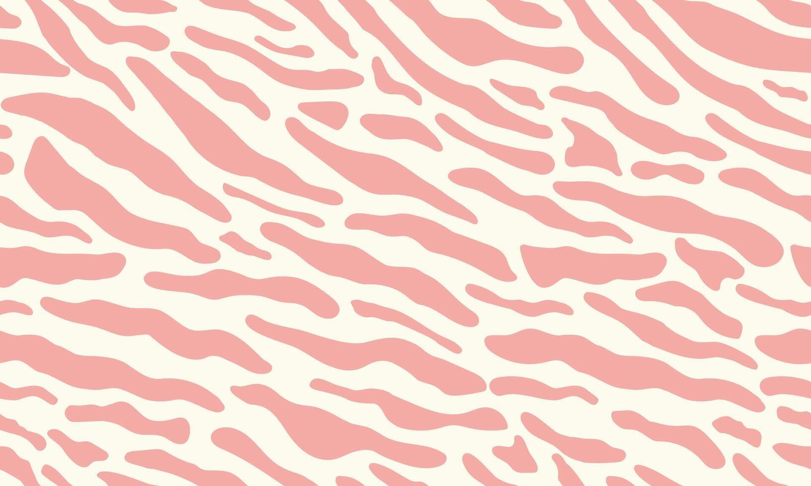 Animal seamless pattern with tiger stripes. Pink animal print. Abstract wild pattern with texture. vector