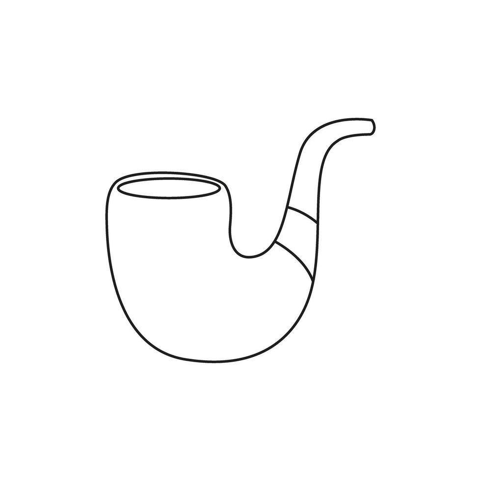 Smoking pipe icon. Smoking illustration sign. Tobacco symbol or logo. vector