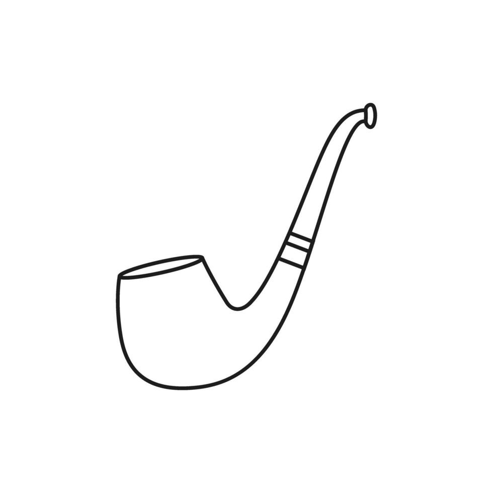 Smoking pipe icon. Smoking illustration sign. Tobacco symbol or logo. vector