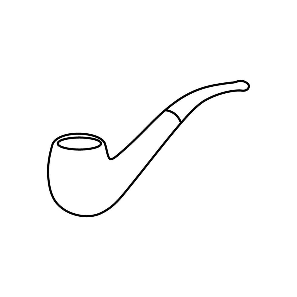 Smoking pipe icon. Smoking illustration sign. Tobacco symbol or logo. vector