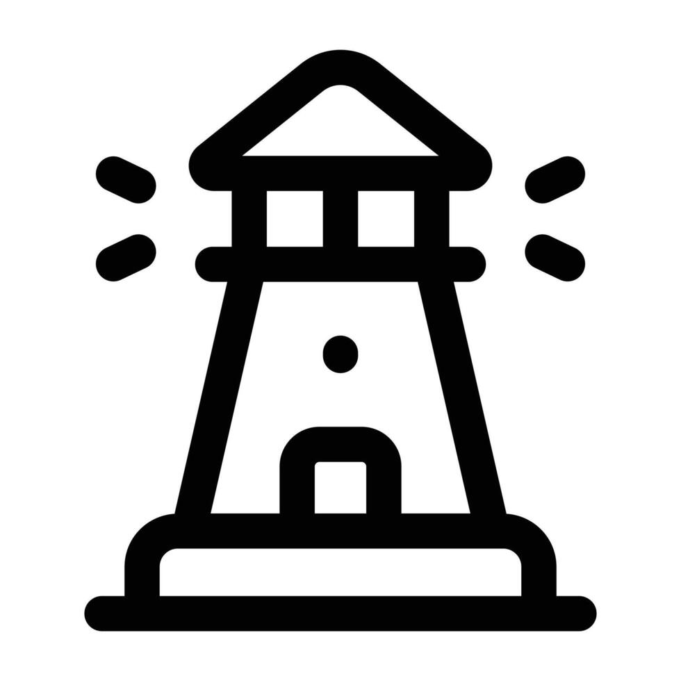 sencillo faro icono. el icono lata ser usado para sitios web, impresión plantillas, presentación plantillas, ilustraciones, etc vector