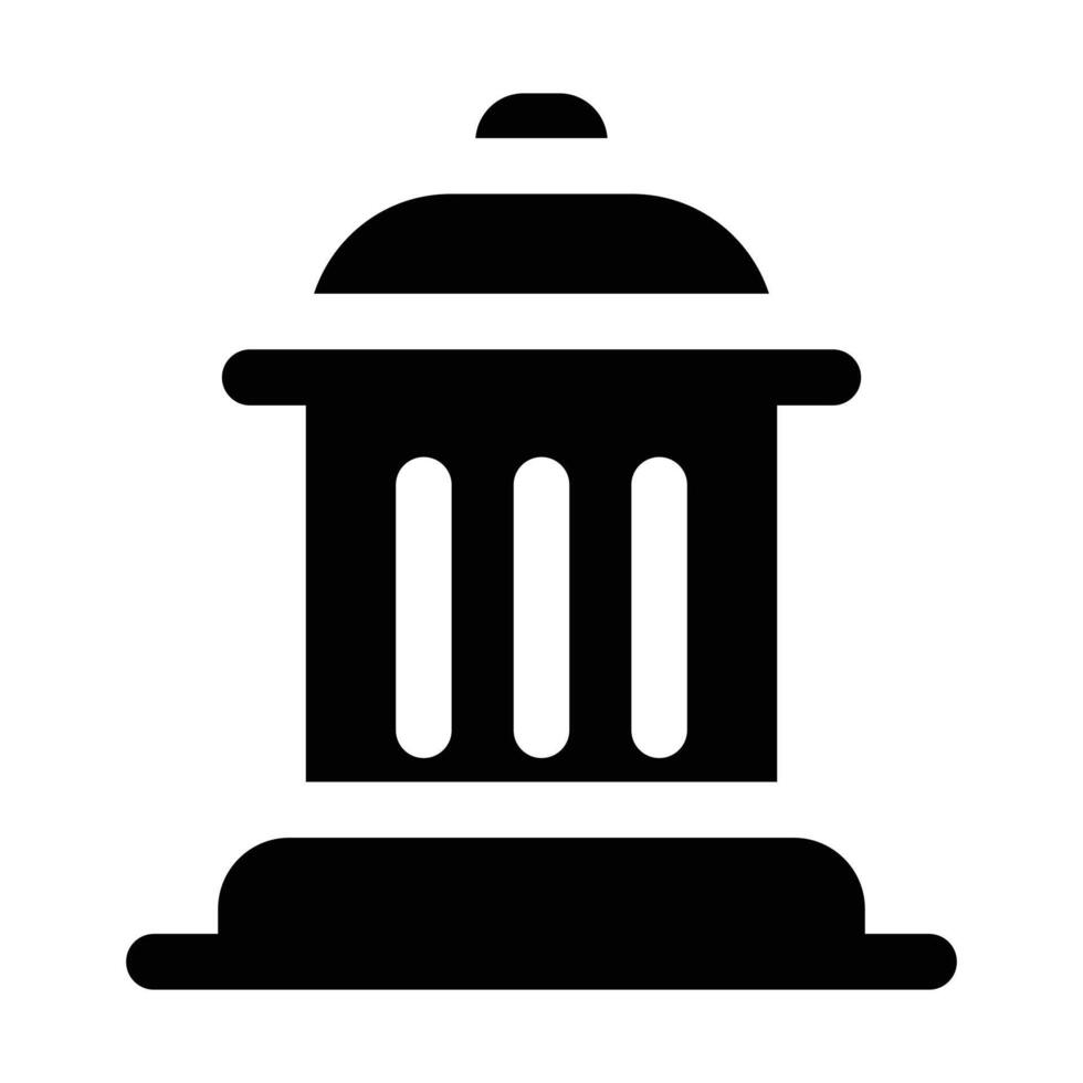 Simple Fire Hydrant Solid icon. The icon can be used for websites, print templates, presentation templates, illustrations, etc vector