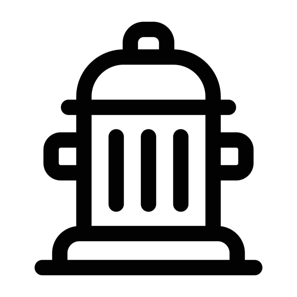 Simple Fire Hydrant icon. The icon can be used for websites, print templates, presentation templates, illustrations, etc vector