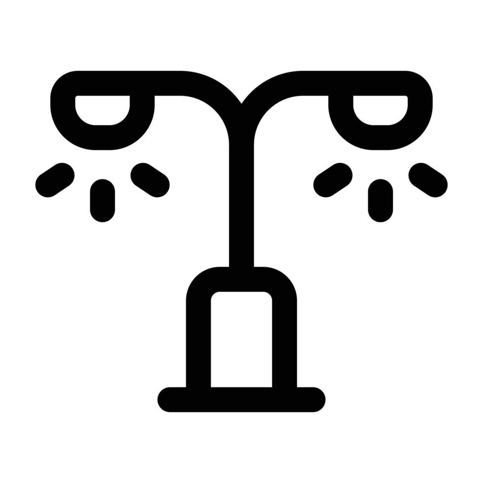 Simple City Lights icon. The icon can be used for websites, print templates, presentation templates, illustrations, etc vector