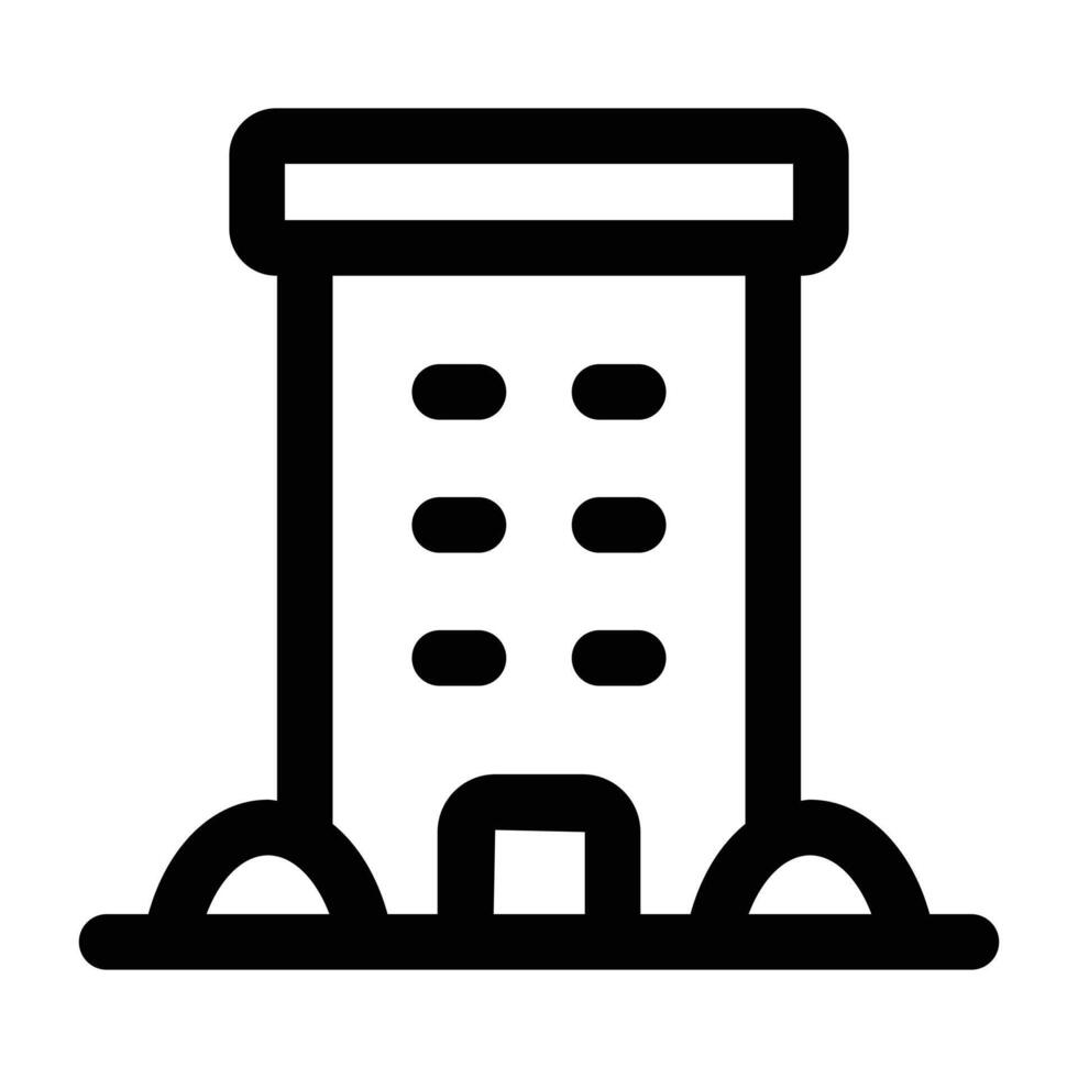 Simple Office icon. The icon can be used for websites, print templates, presentation templates, illustrations, etc vector