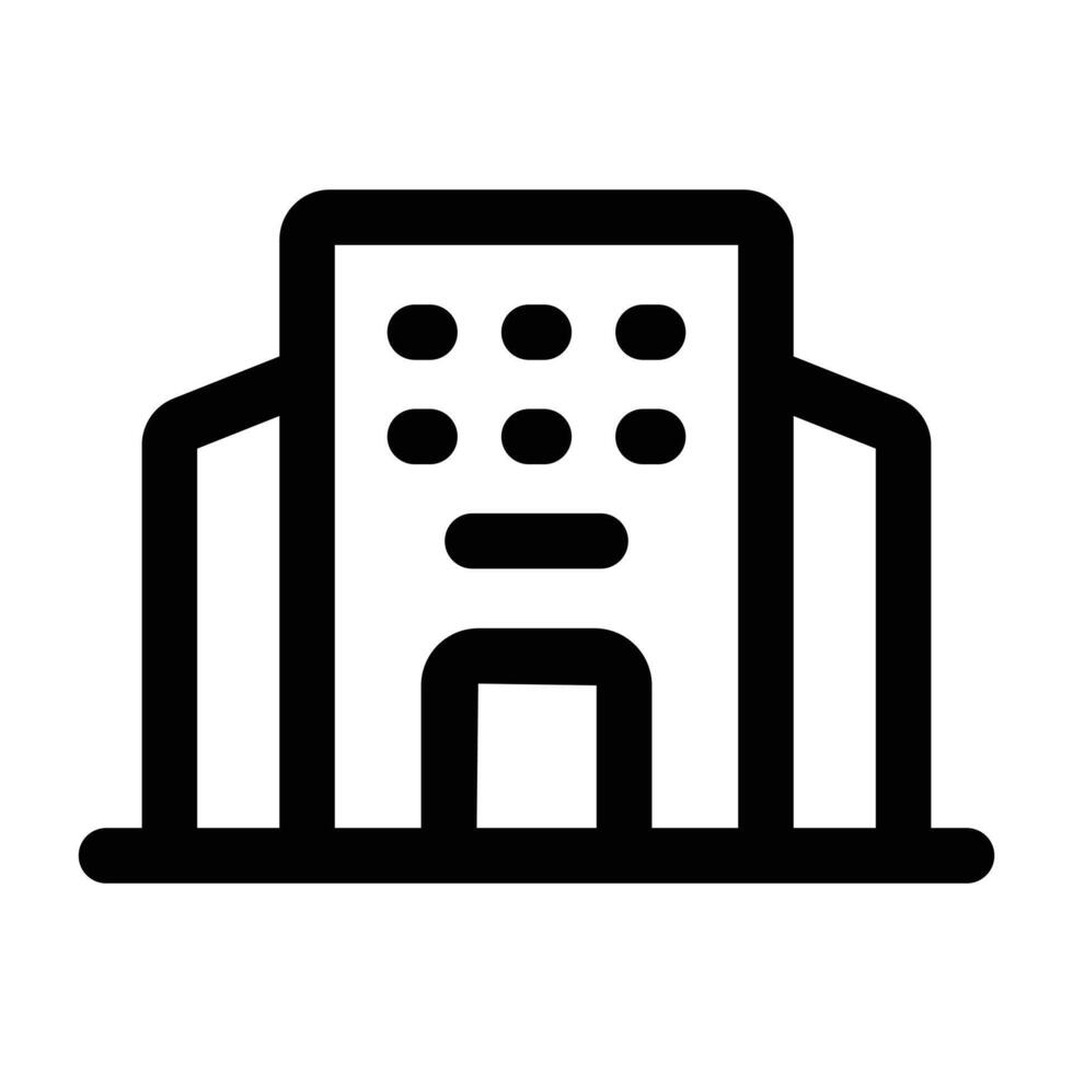 Simple Mall icon. The icon can be used for websites, print templates, presentation templates, illustrations, etc vector