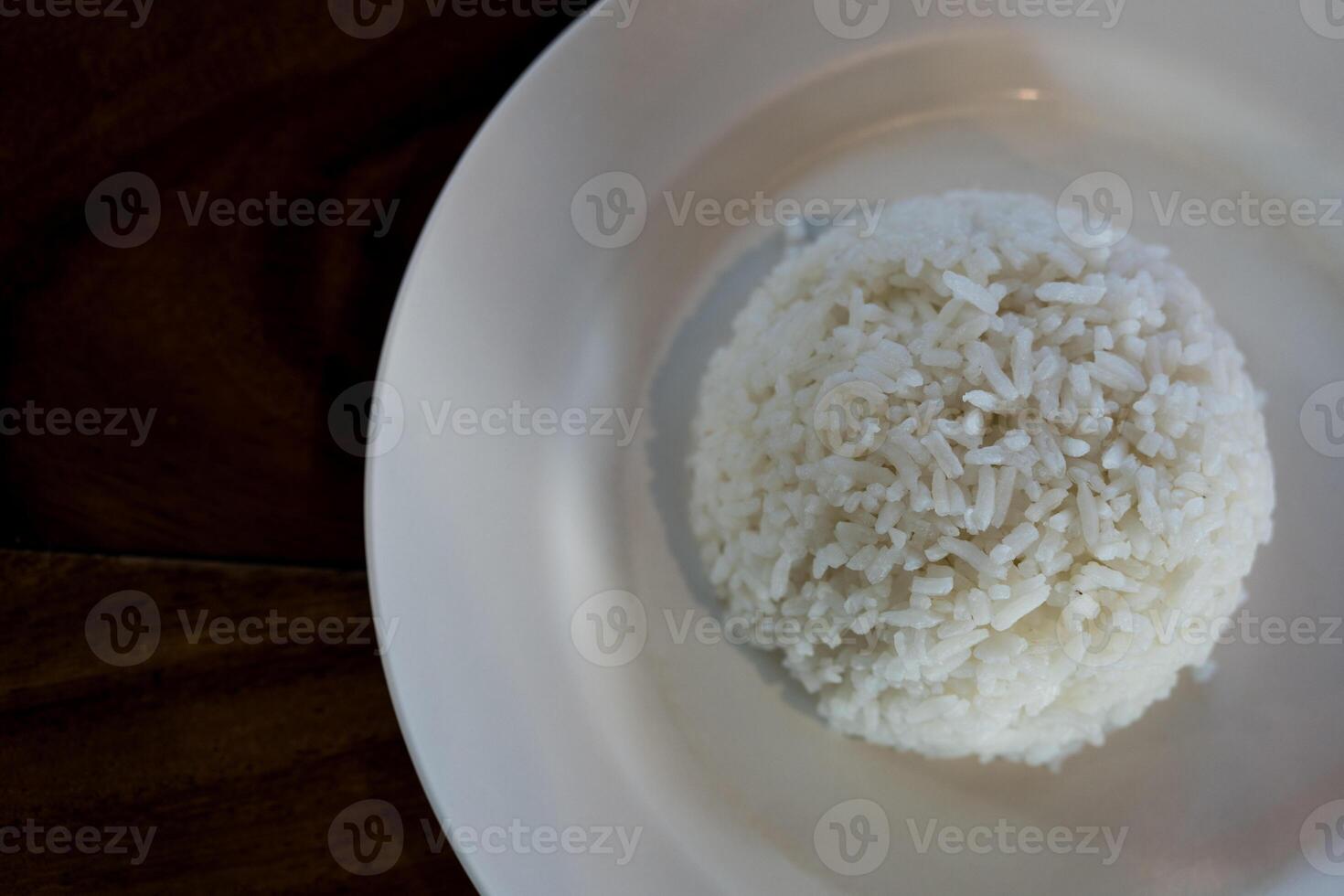 Thai Jasmine rice, staple food of Thailand and Asia. photo