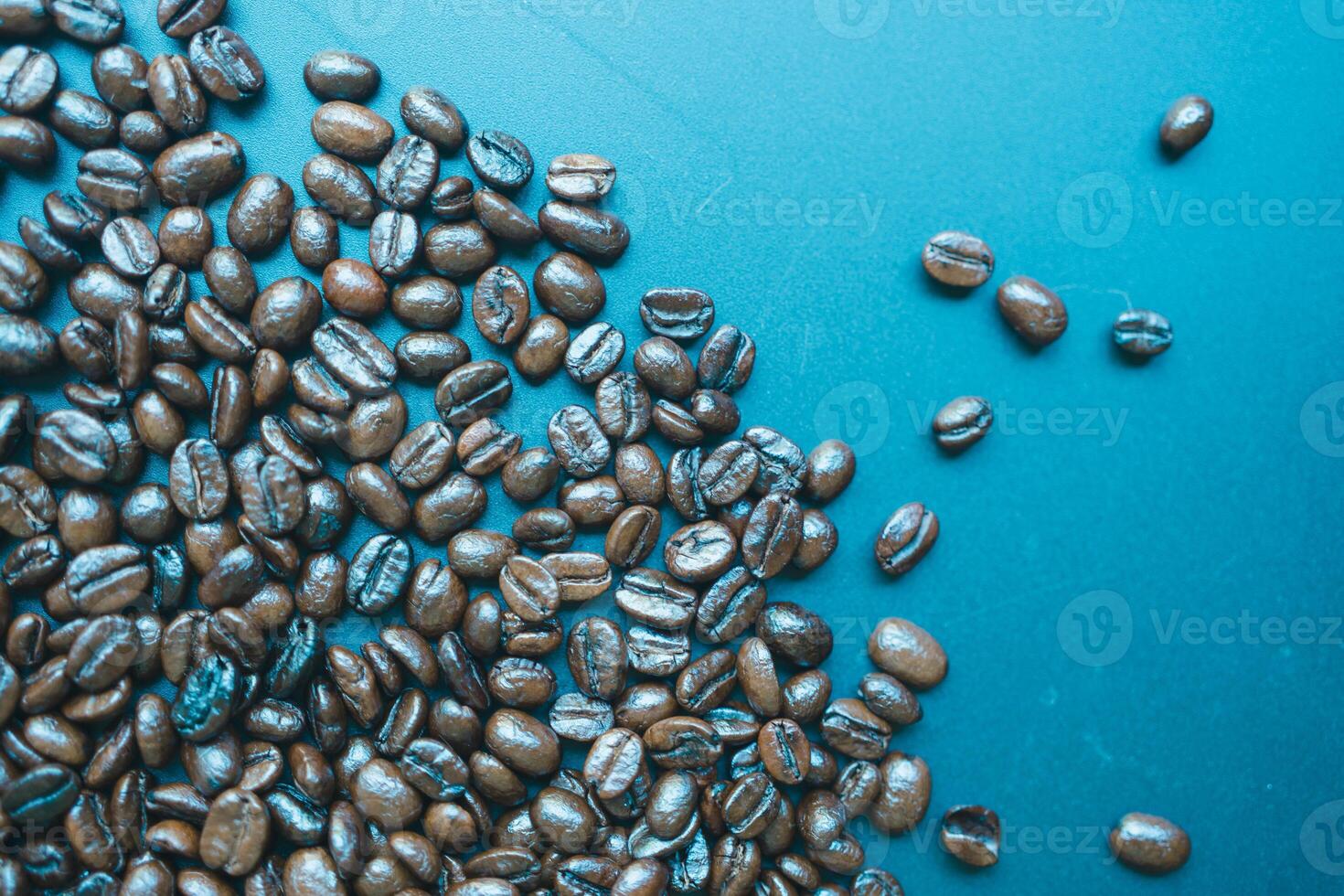 Freshly roasted coffee beans photo