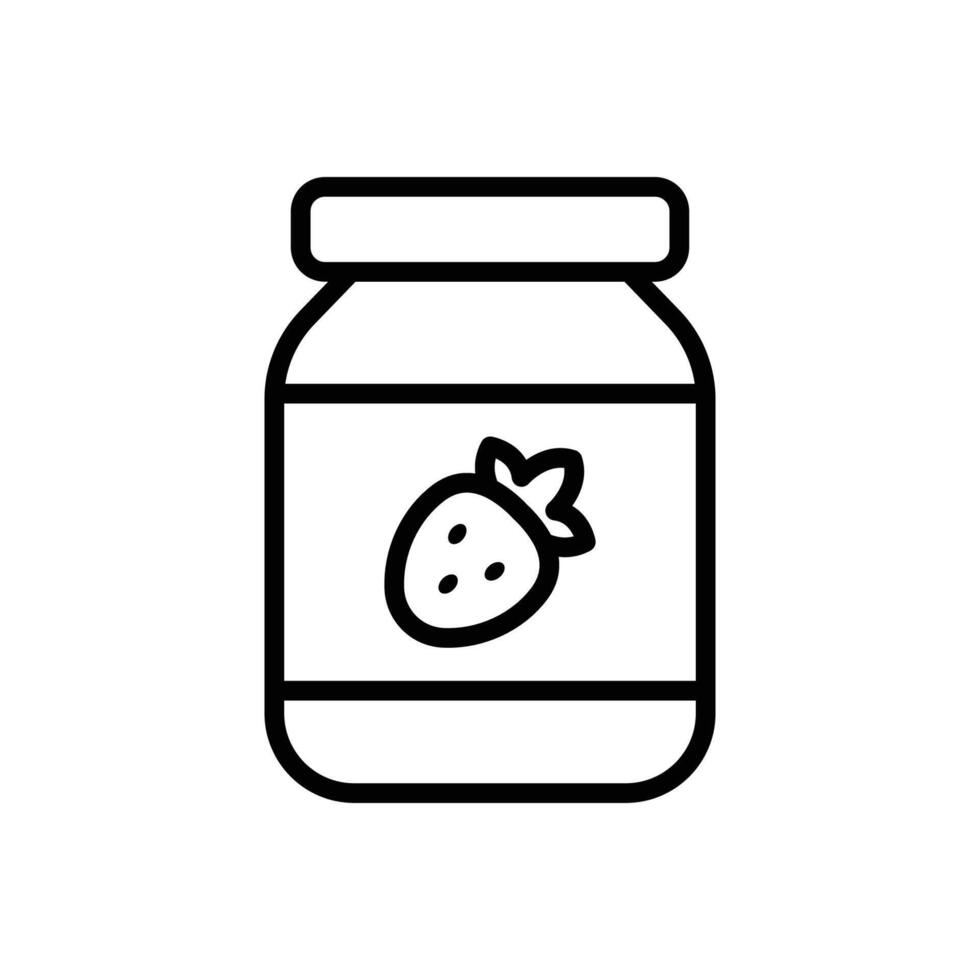 jam jar icon design template simple and clean vector