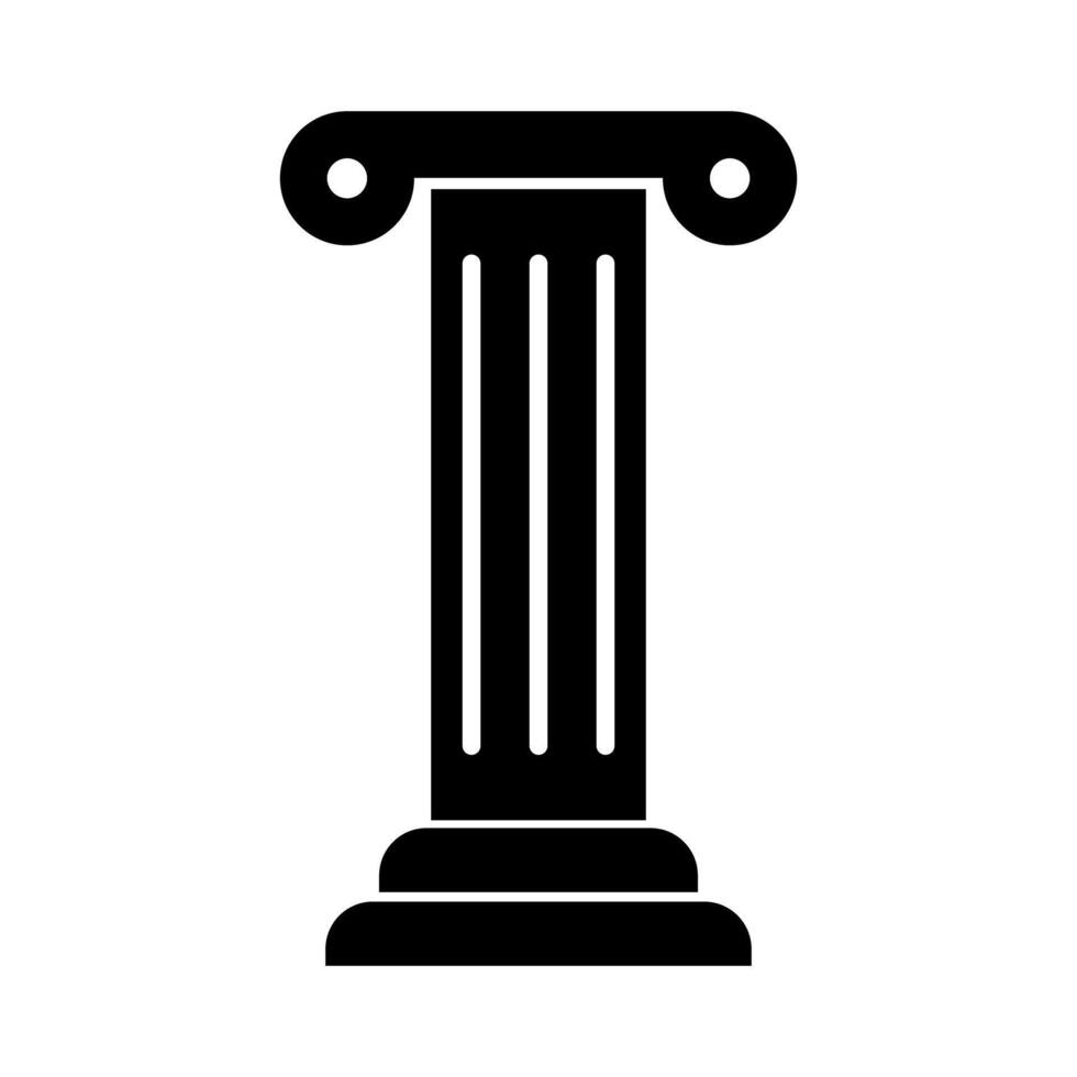 Old column. Ancient pillar. vector
