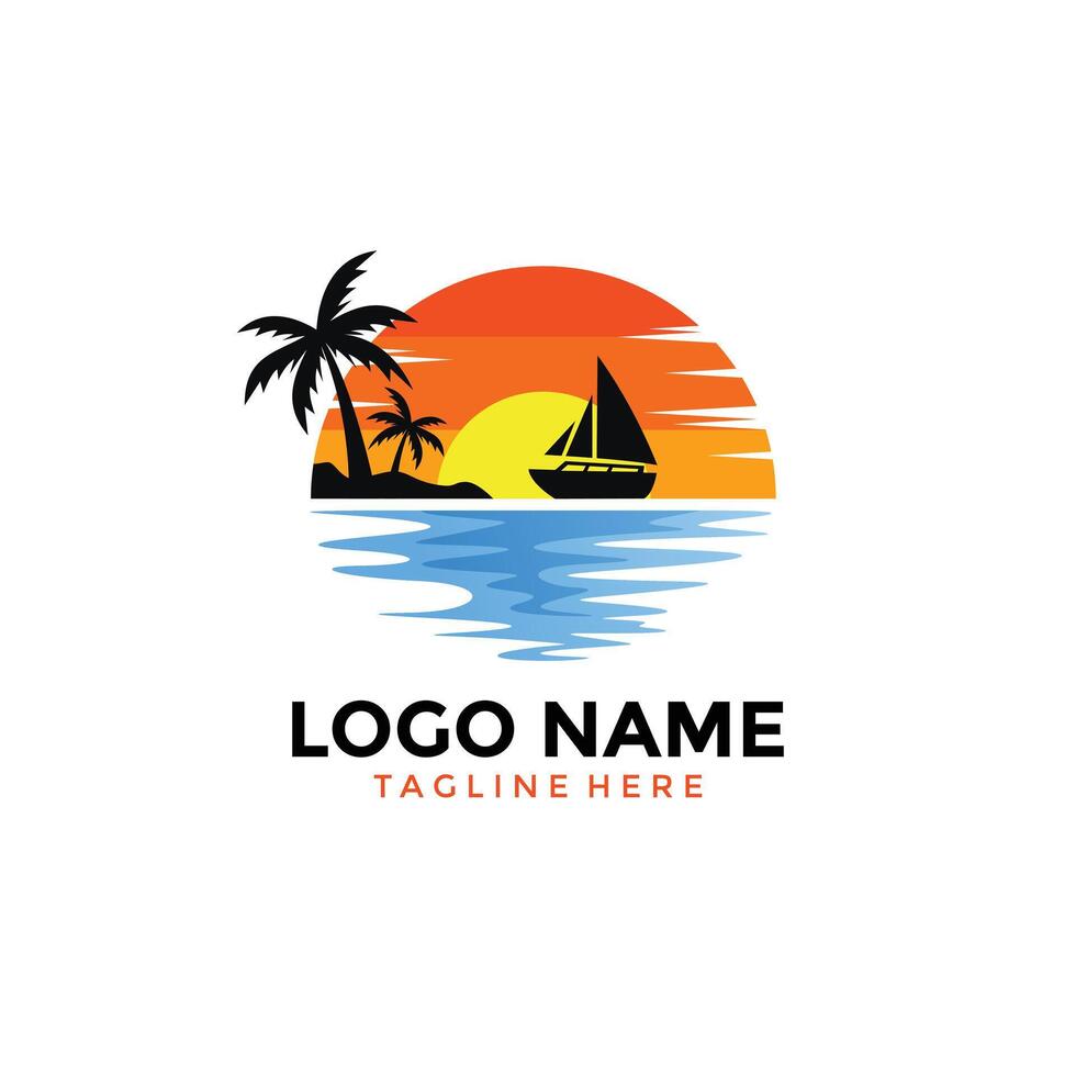 Traveling Logo Design Template 3 vector